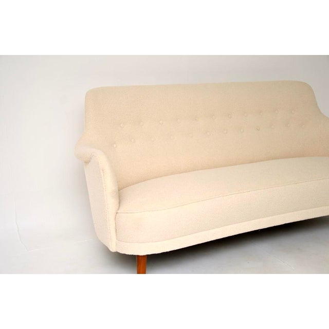 Brown Vintage Swedish Samsas Sofa attributed to Carl Malmsten, 1960s For Sale - Image 8 of 11