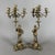 Renaissance Revival Brass Candelabras with Noble Figures, 1960s, Set of 2 For Sale - Image 4 of 15