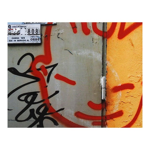 Late 20th Century Graffiti Face Abstract Photograph For Sale