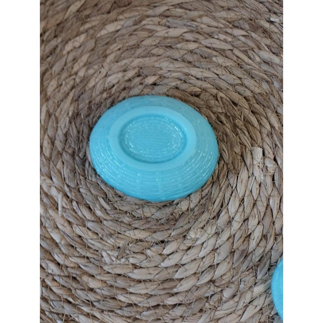 Zoomorphic Sugar Bowl in the Shape of Hen in Blue Opaline from Portieux Crystalworks For Sale - Image 6 of 17