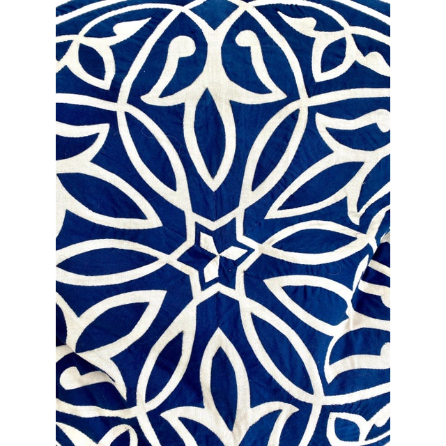 Mid 20th Century Mola Folk Art Textile Pillow Sham 34 X 34 For Sale - Image 5 of 5