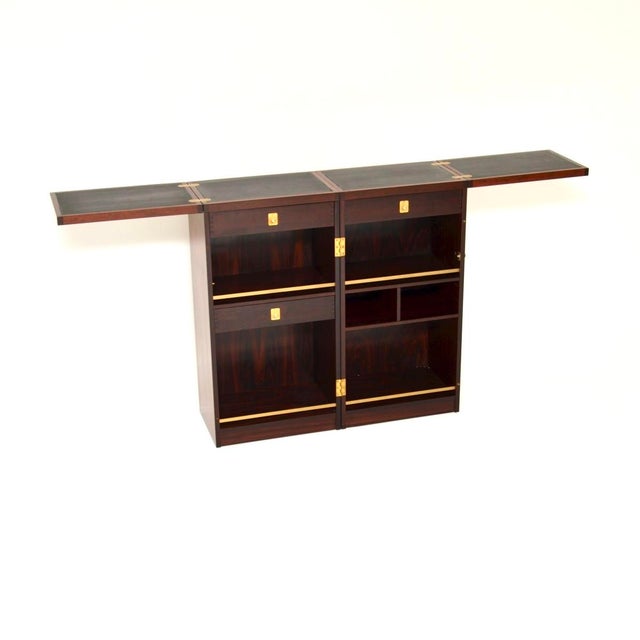 Danish Captain's Bar attributed to Reno Wahl Iversen for Dyrlund, 1960s For Sale - Image 14 of 14