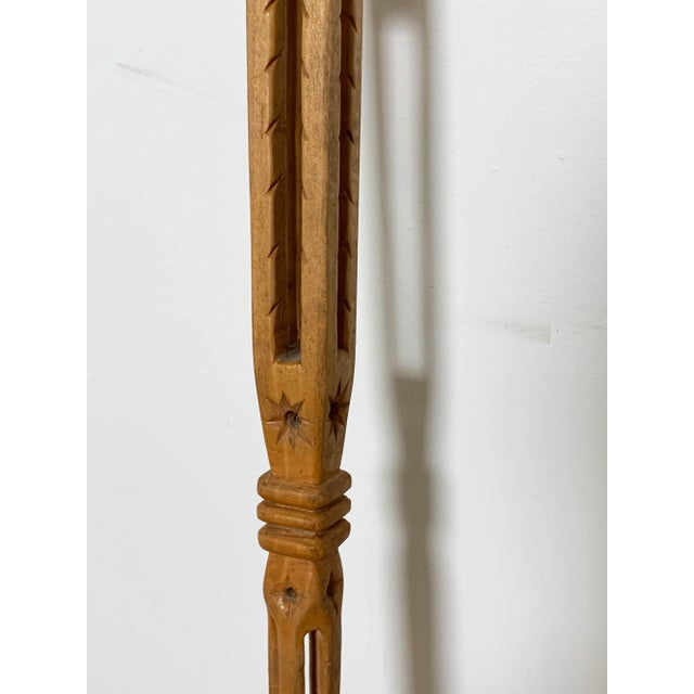 Brown C. 1950s Hand Carved Folk Art Canes / Sticks by Joseph Deveau - Set/3 For Sale - Image 8 of 13