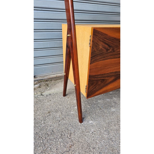 Mid-Century Walnut and Ash Highboard, 1960s For Sale - Image 9 of 11