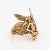 Modern Winged Fairy Ring Vintage 14k Yellow Gold Nymph Sz 5 Ethereal Fine Jewelry For Sale - Image 3 of 7