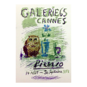 Picasso Lithograph 78 Galerie 65 Cannes Art in Posters