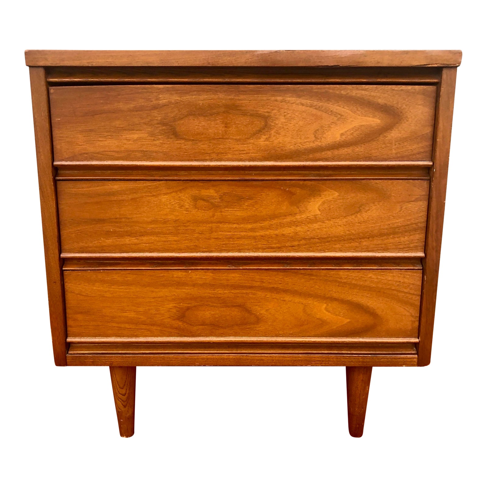 Dixie Mid Century Modern Wooden Bedside Table Commode Chairish