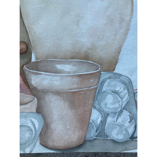 Original 14 x 20 painting on paper unsigned unframed