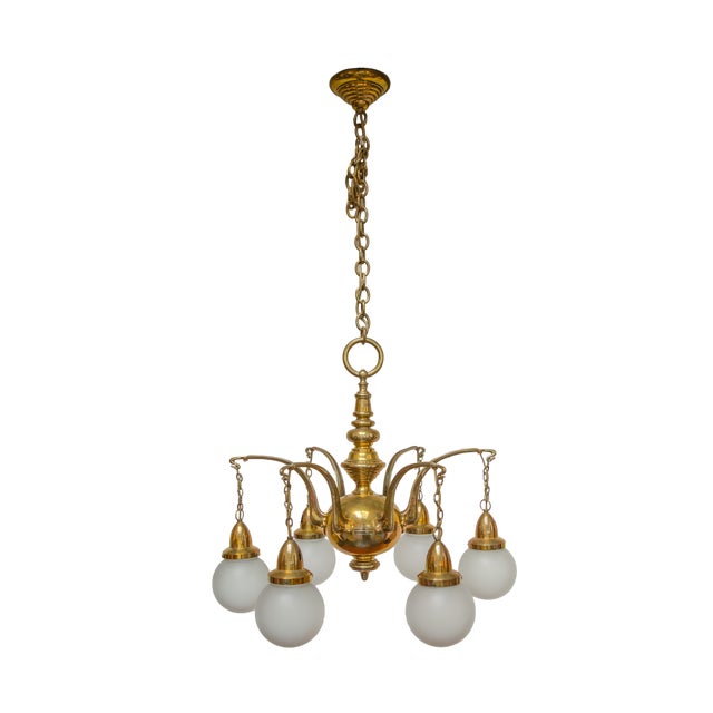 Art Deco Chandelier, 1930s For Sale
