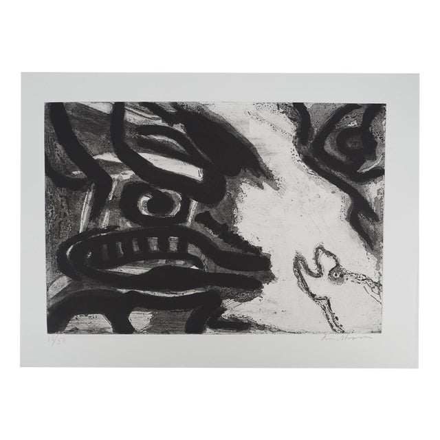 Bengt Lindstrom,: Totemic Animal, Engraving For Sale