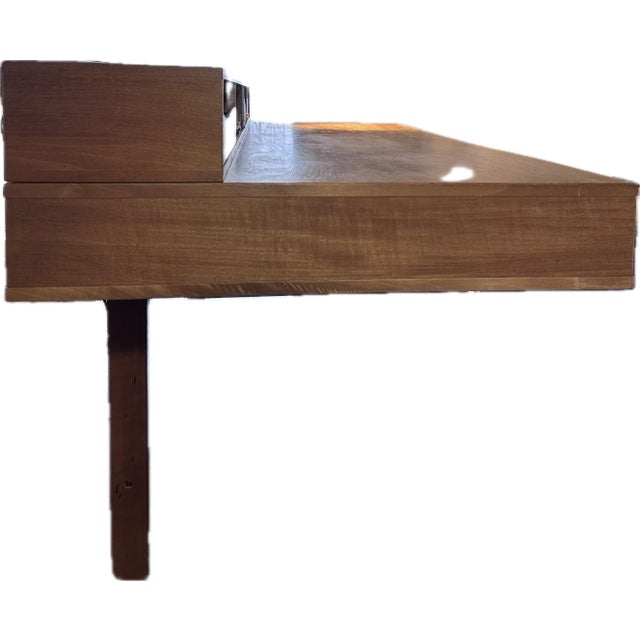 Modern Peter Lovig Nielsen Convertible Danis Modern Teak Writing Desk For Sale - Image 3 of 9