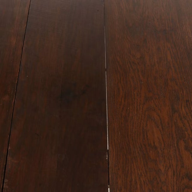 Wood Antique Jacobean Revival Oak Draw-Leaf Dining Table With Baluster Legs For Sale - Image 7 of 7