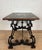 Brown 1930s Spanish Baroque Style Side Table with Floral Marquetry Top and Ebonized Base For Sale - Image 8 of 13