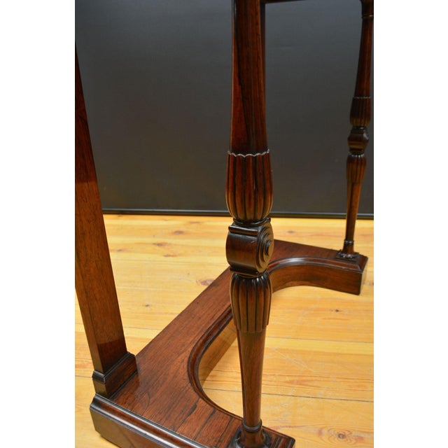 Irish Regency Rosewood Console Table For Sale - Image 10 of 13