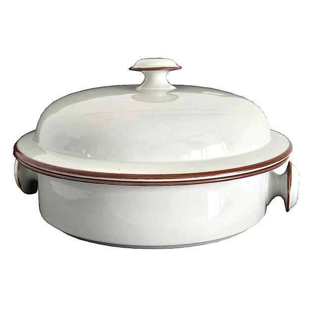 Mid-Century Modern Vintage Dansk Bistro 3 Quart Casserole With Lid in Christianshavn Brown, 2 Piece Set For Sale - Image 3 of 13