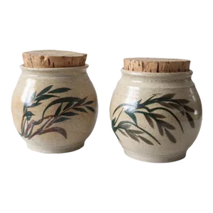 Vintage Lakeside Pottery Jars Pair