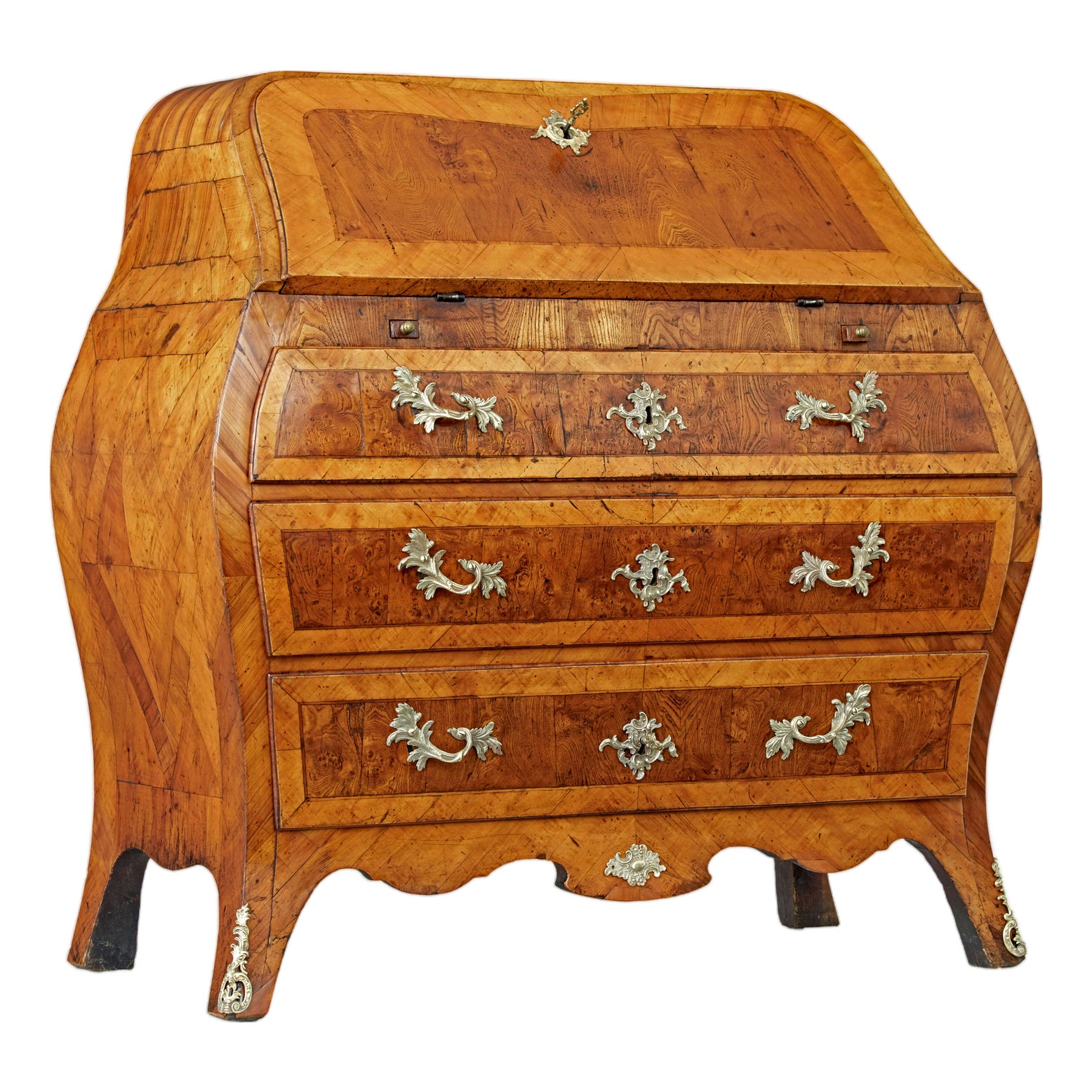 Rococo Yew and Elm Secretary, 1750s | Chairish