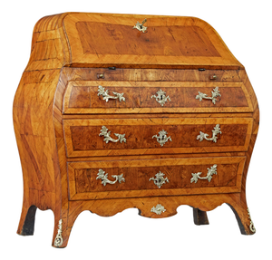 Rococo Yew and Elm Secretary, 1750s