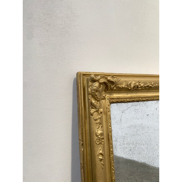 Stuccoed and Gilded Wooden Mirror, France, 19th Century For Sale - Image 10 of 12