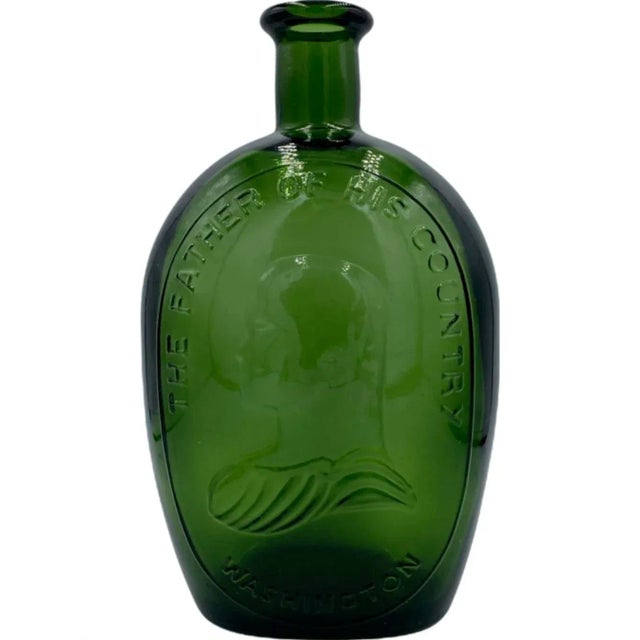 Vintage George Washington Father of His Country Bottle Decanter Green Wheaton Nj For Sale - Image 12 of 12