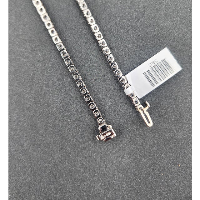 Metal 17.54 Ct Riviera Graduated Diamond Necklace - Platinum For Sale - Image 7 of 9