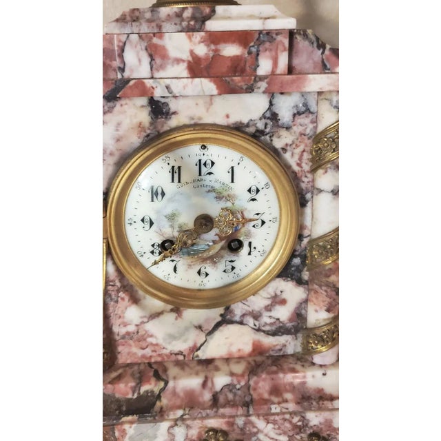 19th Century 19th Century Parisian Mantel Set - 3 Pieces For Sale - Image 5 of 11