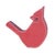Kenneth Ludwig Chicago Cardinal Bird Shelf Sitter (Set of 3) For Sale - Image 4 of 4