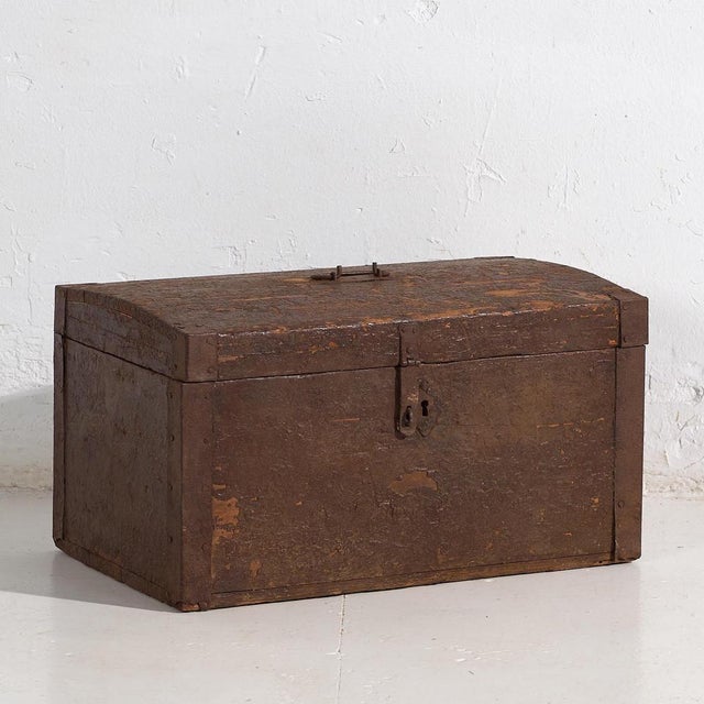 Vintage Chest with Metal Structure, 1920 For Sale - Image 14 of 14