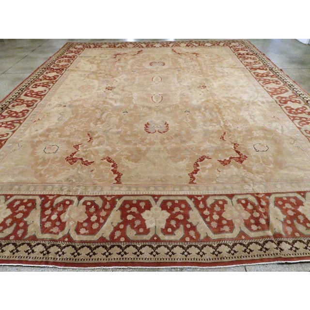 Mid 20th Century Galerie Shabab Collection Mid-20th Century Persian Tabriz Large Room Size Carpet For Sale - Image 5 of 10
