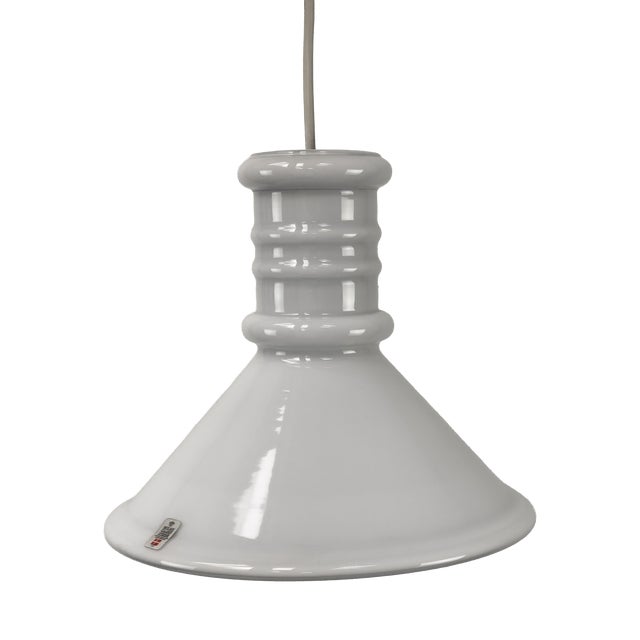 Vintage Apothecary Pendant Lamps in Glass by Holmegaard, 1980s, Set of 2 For Sale