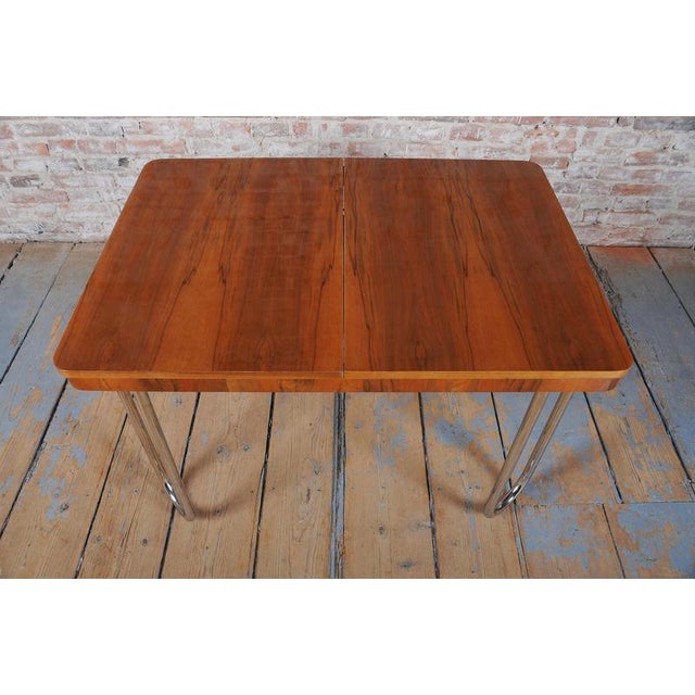 Bauhaus Oak Foling Table by J. Halabala for UP Zavody, Czech, 1930s For Sale - Image 15 of 18