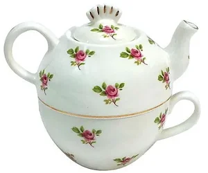 Porcelain Portable Cup & Teapot Combo