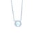 Tiffany & Co. Platinum Soleste Aquamarine & Diamond Necklace 1.00ct 3.88g For Sale - Image 6 of 12