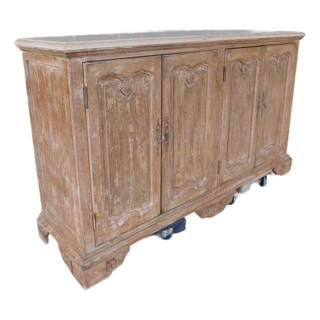 Century Furniture Tessellated Stone Berghley Credenza Sideboard / Server 76.5"w For Sale