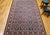 Vintage Persian Tabriz Afshan Rug, Hand-Knotted Wool, Allover Geometric Caucasian Kuba Pattern, Navy & Red, 7x10 For Sale - Image 16 of 18