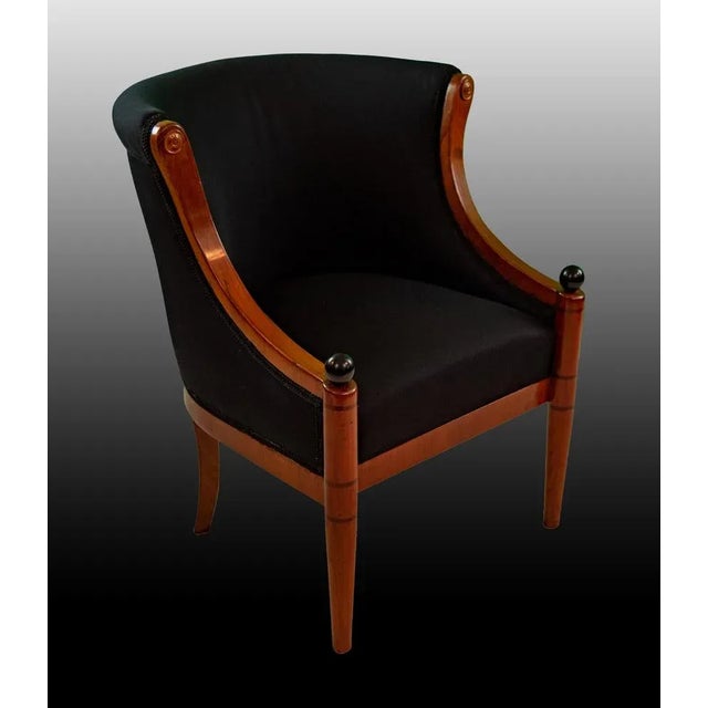 19th Century Biedermeier Lounge Chair For Sale - Image 3 of 8