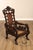 Exceptional 19th Century Anglo-Indian / Burmese Colonial Figural Carved Hardwood Throne Armchair For Sale - Image 14 of 18