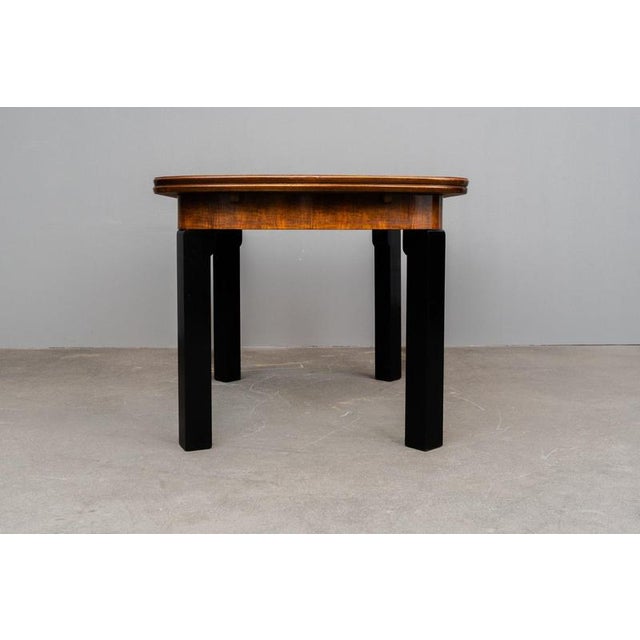 Art Deco Dining Table in Walnut, 1930s For Sale - Image 13 of 18