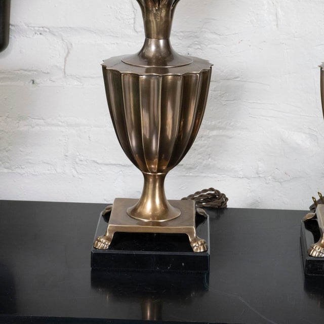 Pair of brass pineapple table lamps by Frederick Cooper For Sale - Image 13 of 14