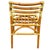 Restored Mid-Century Geometric Rattan Dining Side Chairs W/ 3 Strand Back For Sale In Los Angeles - Image 6 of 9
