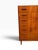 Mid-Century Danish Modern Teak Tallboy Dresser | Chest of Drawers With Carved Pulls For Sale - Image 13 of 15