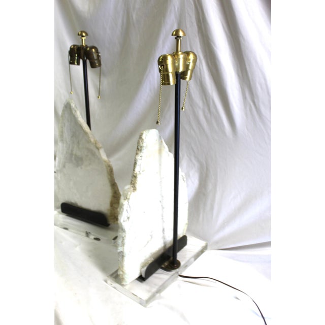 Mid Century/Modern Rock Lamps - a Pair For Sale - Image 13 of 18