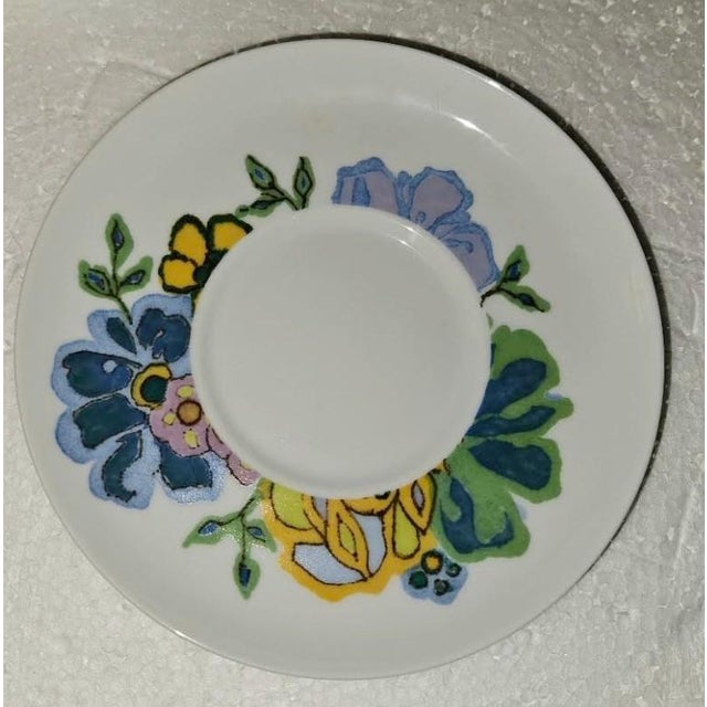 1970s Vintage 1970s Noritake Hawaiian Holidays Hula Pattern Cup & 5 Saucers - 6 pcs For Sale - Image 5 of 7