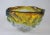 Yellow Will Dexter Signed Monumental Art Glass Drip Bowl For Sale - Image 8 of 13