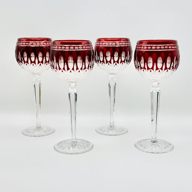 1990s Vintage Crystal Glasses from Waterford, 1980s, Set of 4 For Sale - Image 5 of 11
