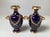 Mid 19th Century A Diminutive Pair of Cobalt and Gilt Porcelain Neoclassical Cabinet Vases For Sale - Image 5 of 8