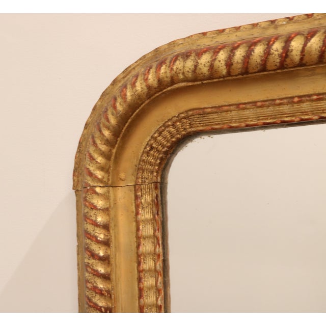 Napoleon III Giltwood Mirror , France Late 19th Century For Sale - Image 12 of 18