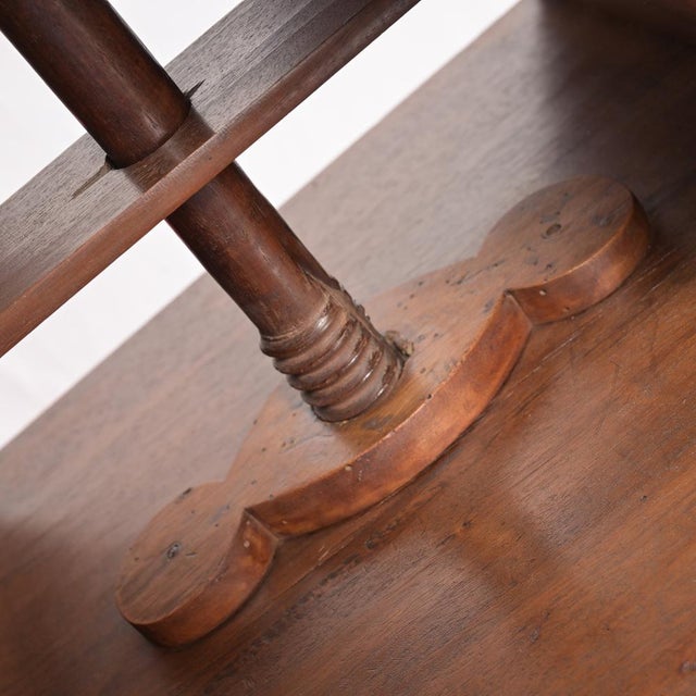 Antique Music Stand in Walnut, 1840 For Sale - Image 3 of 9