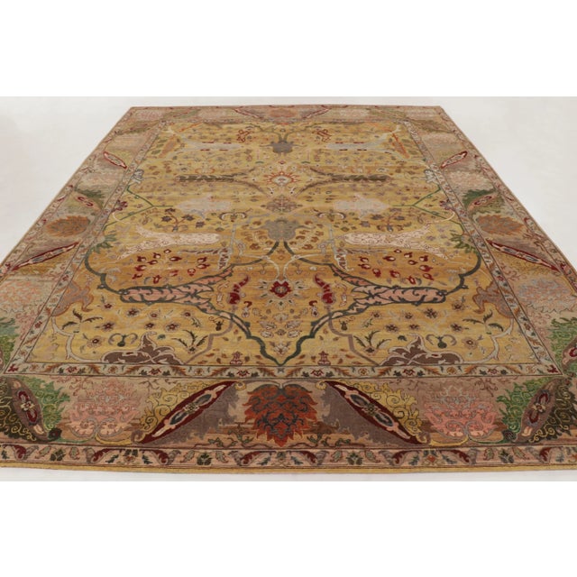 Textile Rug & Kilim's Oversized Persian Garden Design Rug With Colorful Floral Vinery For Sale - Image 7 of 10