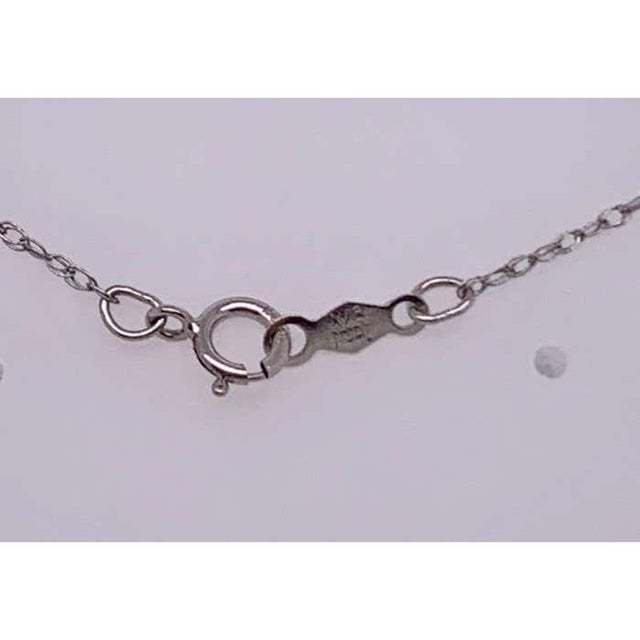 14kt Gold Ruby and Diamond Necklace Having 3 Rubies and 2 Round Diamonds For Sale - Image 11 of 11